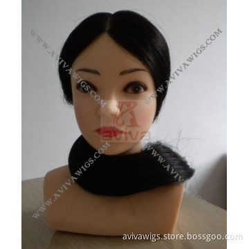 Human Hair Lesson Practice Head (AV-TH011)